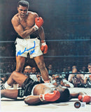 Muhammed Ali Autographed 8x10 Photo Standing Over Sonny Liston- Beckett Letter *Blue Image 1