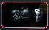 Mike Tyson Autographed Shadow Box Black Everlast Boxing Glove 1-Fiterman Holo *Silver *L Image 2