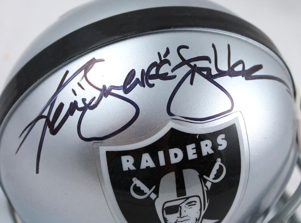 Ken Stabler Autographed Oakland Raiders Mini Helmet- JSA W *Black