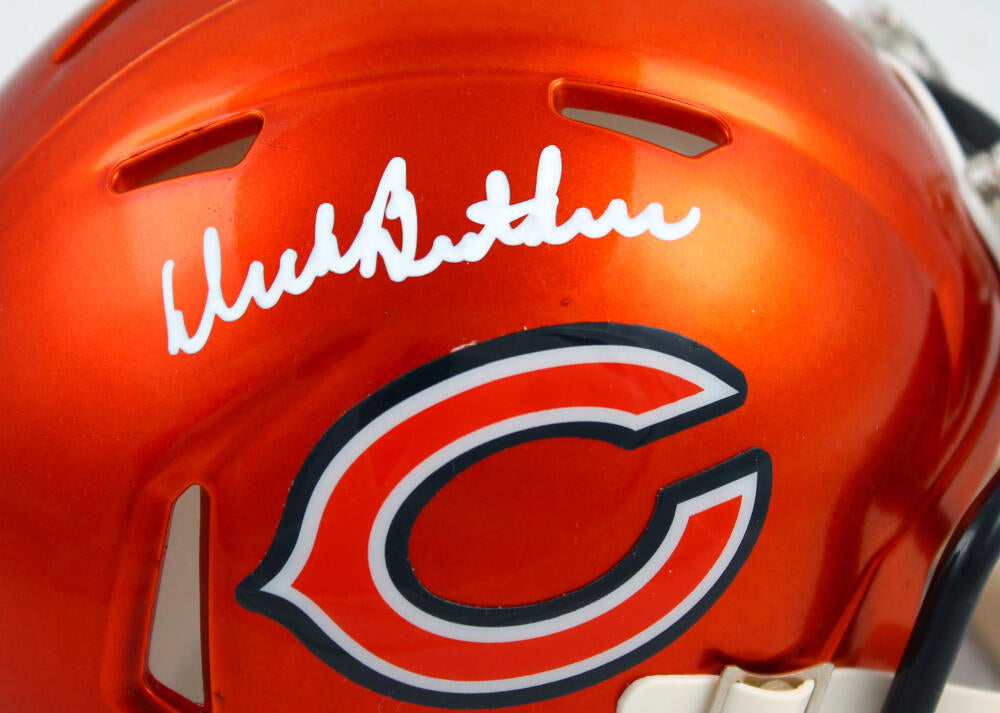 Dick Butkus Autographed Chicago Bears Throwback Speed Mini Helmet Beckett