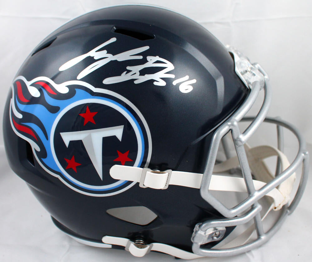 Treylon Burks Autographed Tennessee Titans F/S Speed Helmet-Beckett W – The  Jersey Source