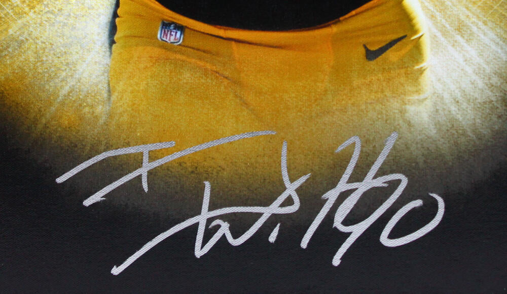 T.J. Watt Autographed Signed Black With Yellow #'S Pro Style