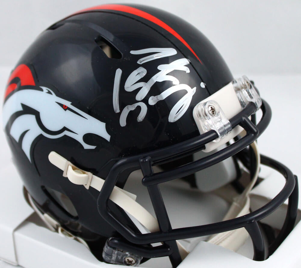 Peyton Manning Denver Broncos Autographed Riddell Speed Mini Helmet