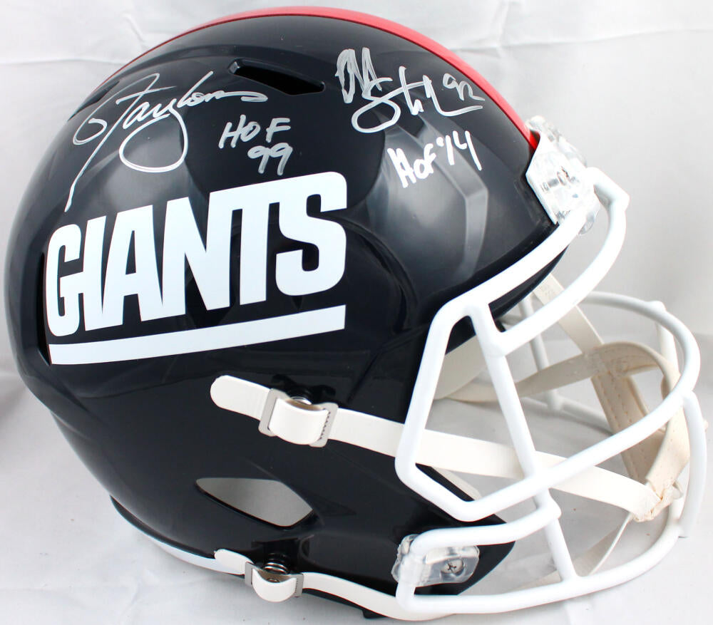Lawrence Taylor Signed Giants Black Matte Full-Size Helmet