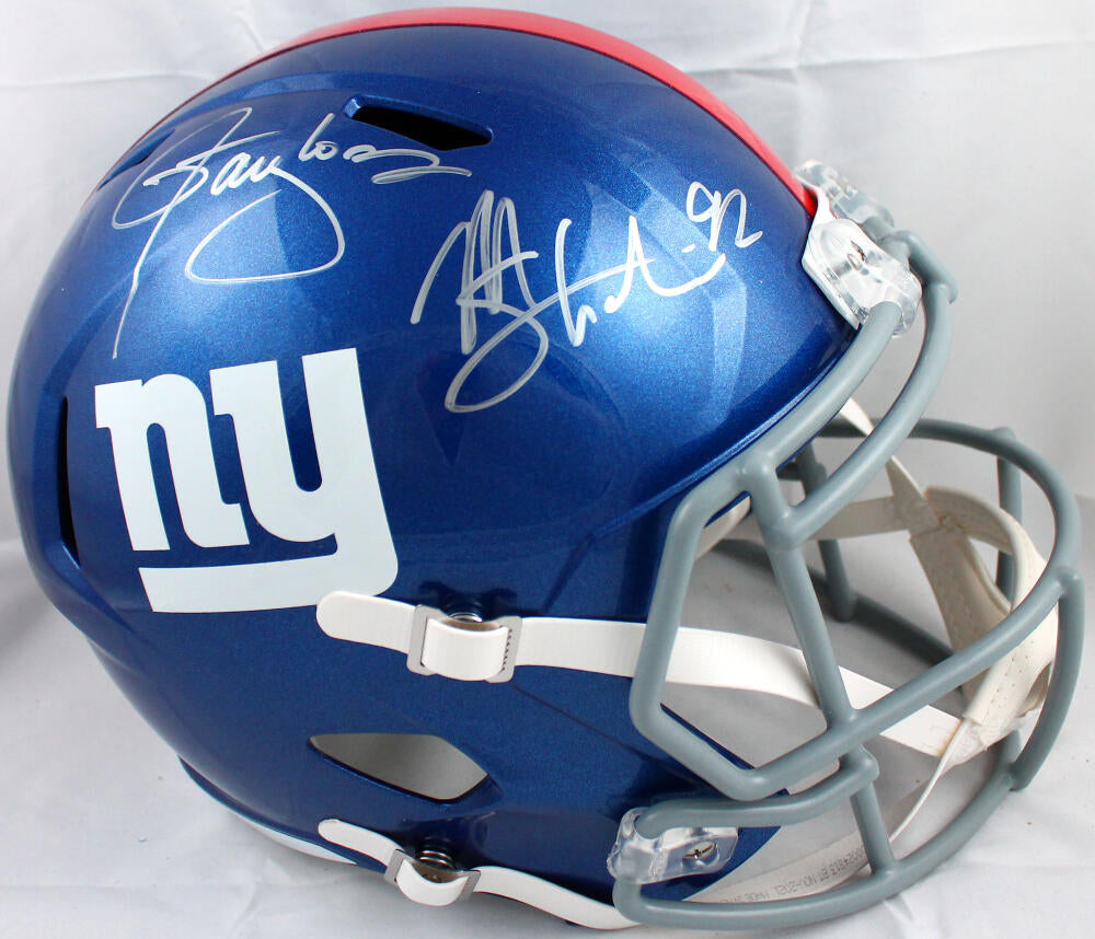 Michael Strahan New York Giants Autographed Riddell Authentic Helmet