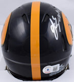AJ Epenesa Autographed Iowa Hawkeyes Speed Mini Helmet w/Fight for Iowa-Beckett W Hologram *Silver Image 4