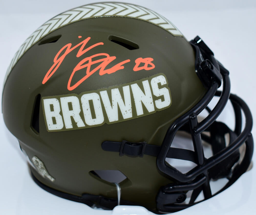 Riddell Cleveland Browns NFL Salute to Service Speed Mini Helmet