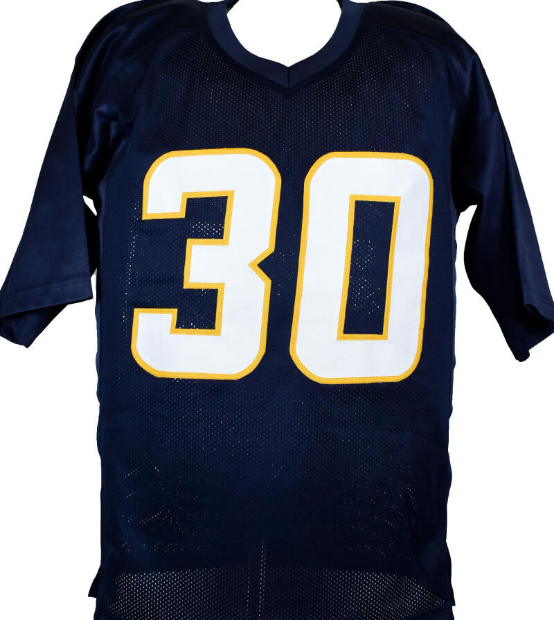 Austin Ekeler Signed Blue Custom Football Jersey