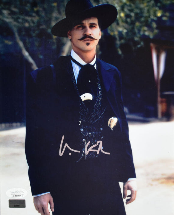 Val Kilmer Autographed Tombstone 8x10 Looking Photo -JSA *Silver Image 1