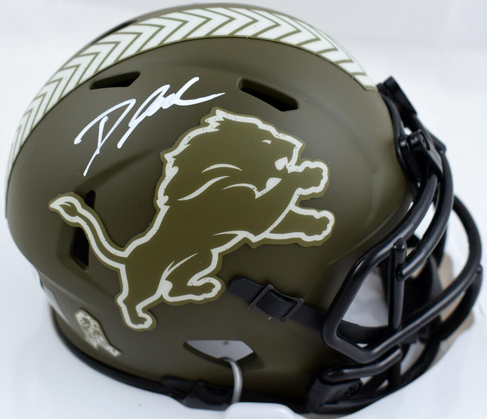 D'Andre Swift Autographed Detroit Lions Salute to Service Speed