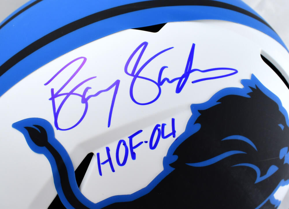 Barry Sanders Autographed Detroit Lions Camo Speed Mini Helmet -Becket –  The Jersey Source