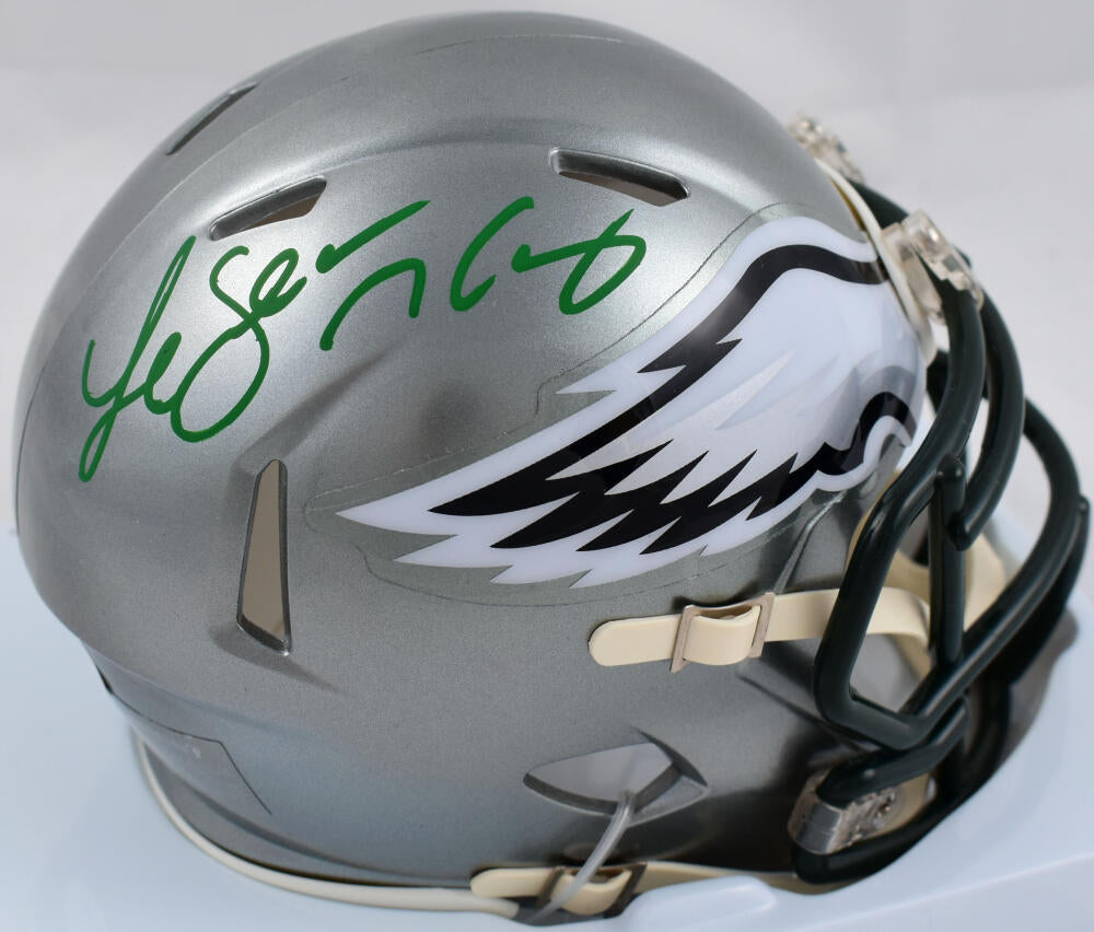 LeSean McCoy Autographed Philadelphia Eagles Flash Speed Mini Helmet- – The  Jersey Source