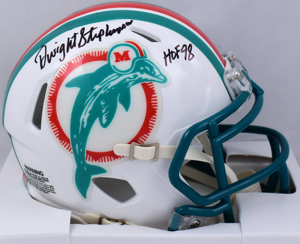Dwight Stephenson Autographed Miami Dolphins 80-96 Speed Mini