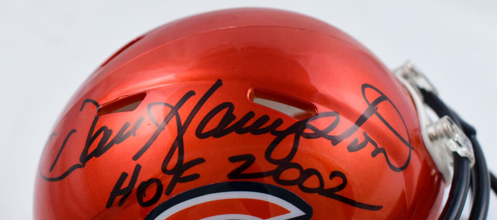 Dan Hampton Autographed Chicago Bears Flash Speed Mini Helmet w