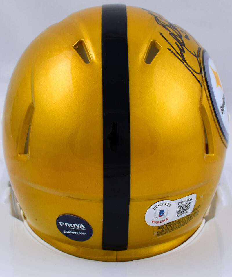 Pittsburgh Steelers #10 Kordell Stewart Autographed Riddell Speed Flash Mini  Helmet with Inscription