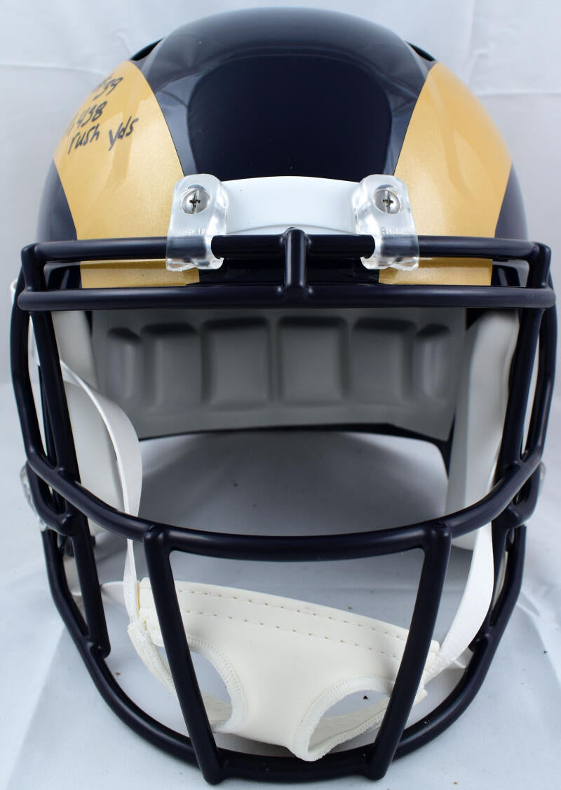 Steven Jackson Autographed Rams F/S 00-16 Speed Helmet w/11,438 rush y –  The Jersey Source