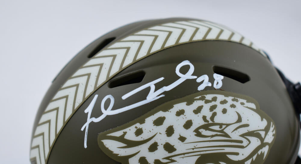 Fred Taylor Autographed Jacksonville Jaguars Lunar Speed Mini