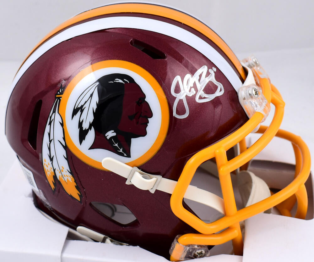 John Riggins Signed Washington Football Speed Mini Helmet- Beckett