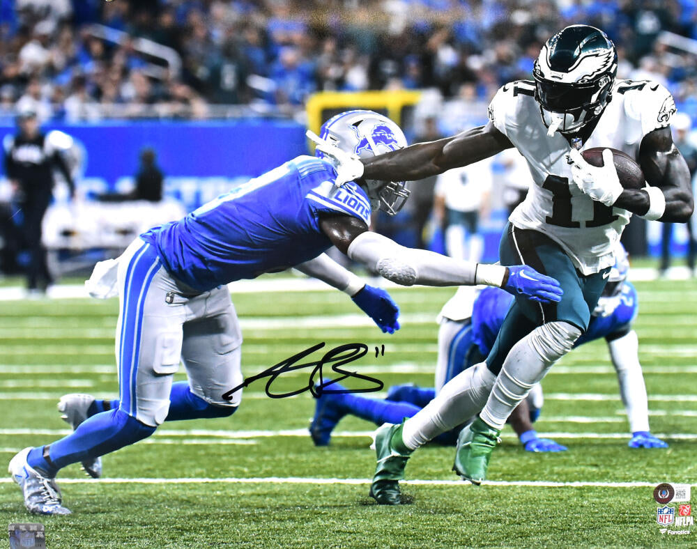 AJ Brown Philadelphia Eagles Autographed Signed Framed Blackout Photo  Beckett