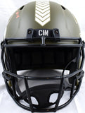 AJ Green Autographed Cincinnati Bengals F/S Salute to Service Speed Helmet-Beckett W Hologram *Orange Image 4