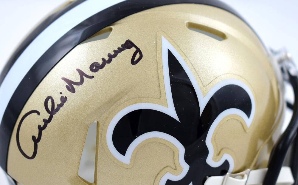 Archie Manning Autographed New Orleans Saints 76-99 Speed Mini Helmet- –  The Jersey Source