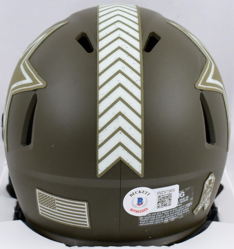 Dallas Cowboys Salute to Service Speed Authentic Pro-Line Helmet