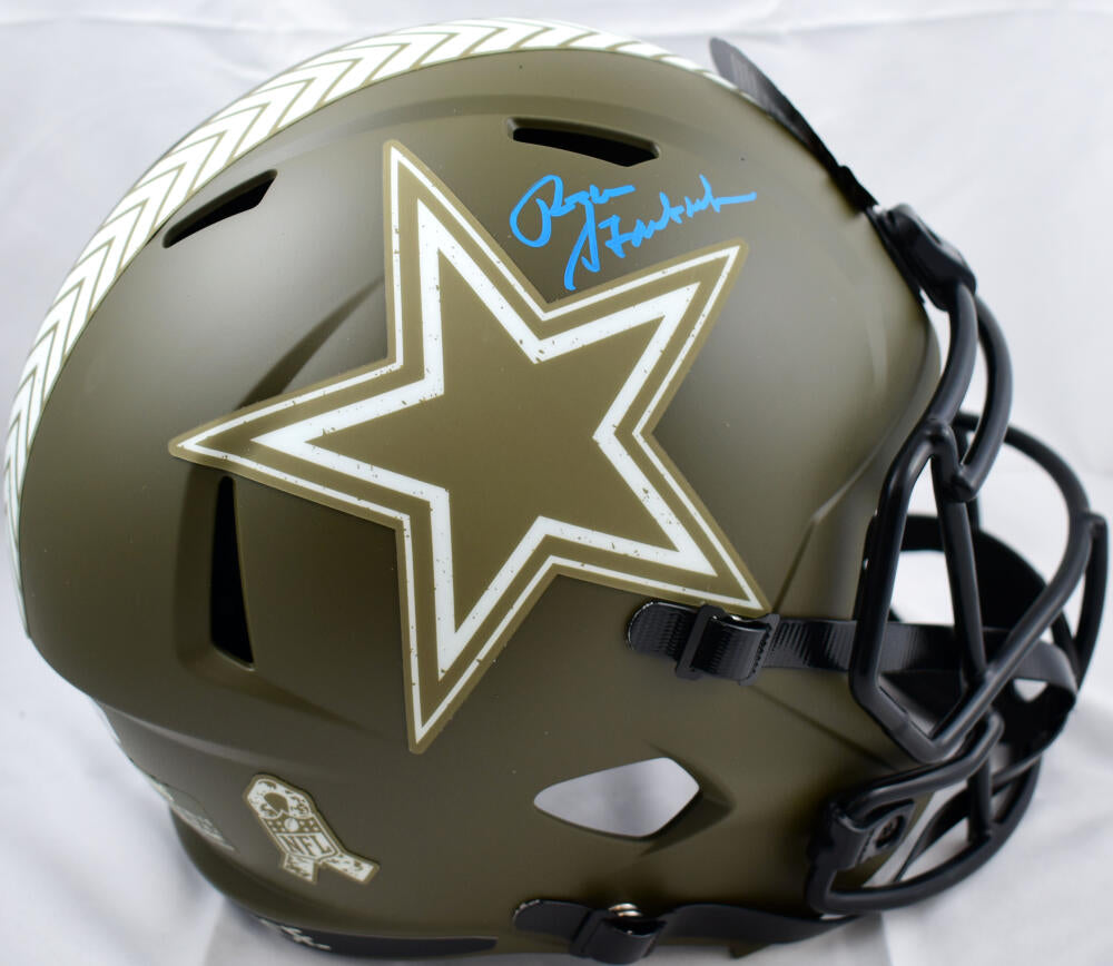 Roger Staubach Dallas Cowboys Autographed Riddell Speed Replica Helmet