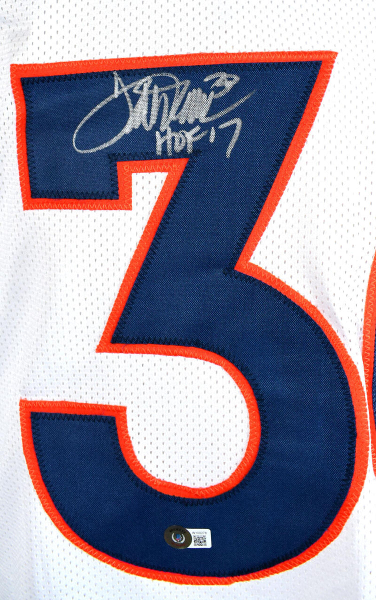 Terrell Davis Autographed White Pro Style Jersey w/ HOF- Beckett W Hol –  The Jersey Source