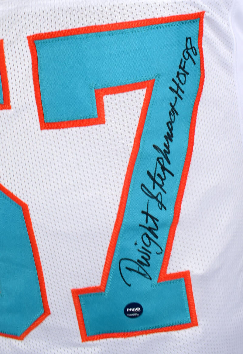 Dwight Stephenson Autographed Teal Pro Style Jersey w/ HOF - Prova *Bl –  The Jersey Source