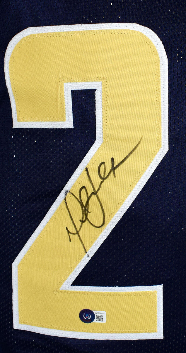 Marshall Faulk Autographed Blue Light Gold Pro Style STAT Jersey- Beck –  The Jersey Source