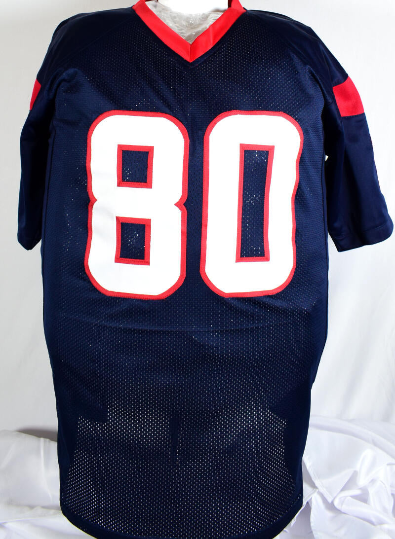 Andre Johnson Autographed Houston Texans Blue Custom Jersey