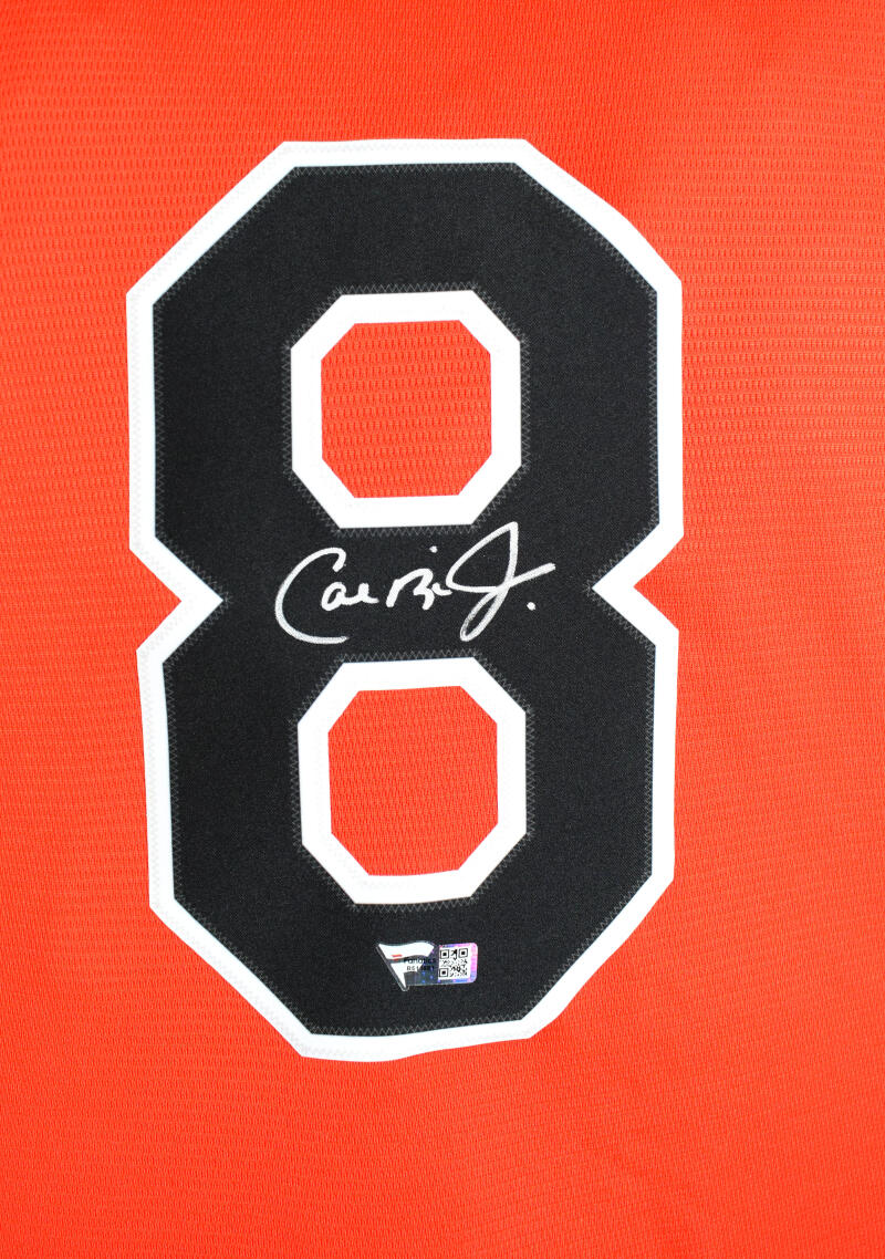 Cal Ripken Jr. Autographed Orange Nike Cooperstown Baltimore