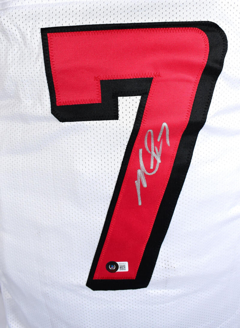 Michael Vick Autographed/Signed Jersey Beckett Sticker