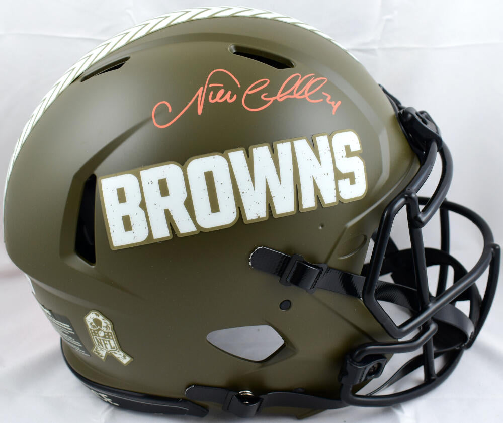 Riddell Cleveland Browns NFL Salute to Service Speed Mini Helmet