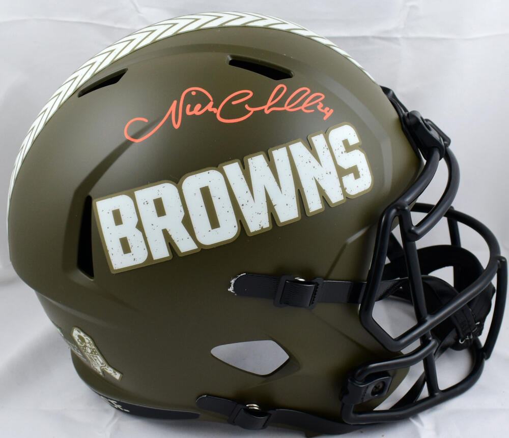 Riddell Cleveland Browns 2022 Salute To Service Speed Replica Helmet