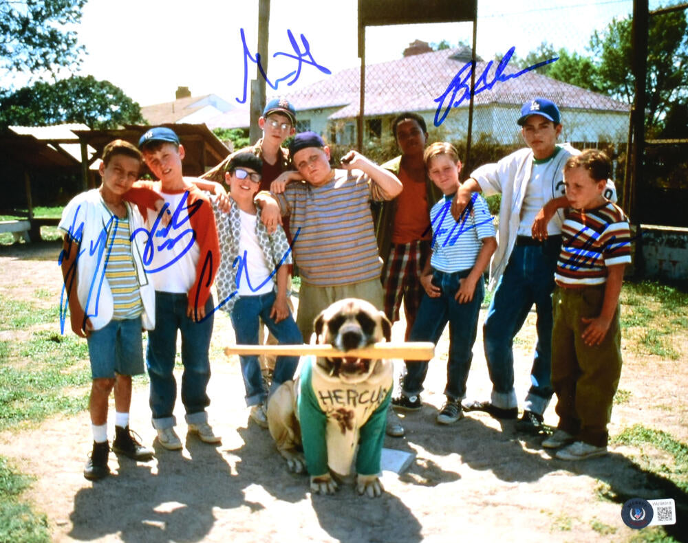 The Sandlot Cast Signed 11x14 Squints Yeah Yeah Timmy & Tommy Timmons 2