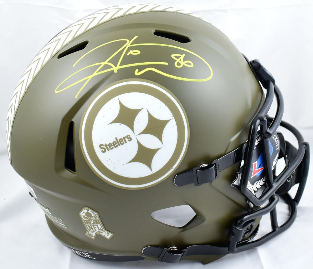 Hines Ward Signed Pittsburgh Steelers Salute To Service Mini Speed