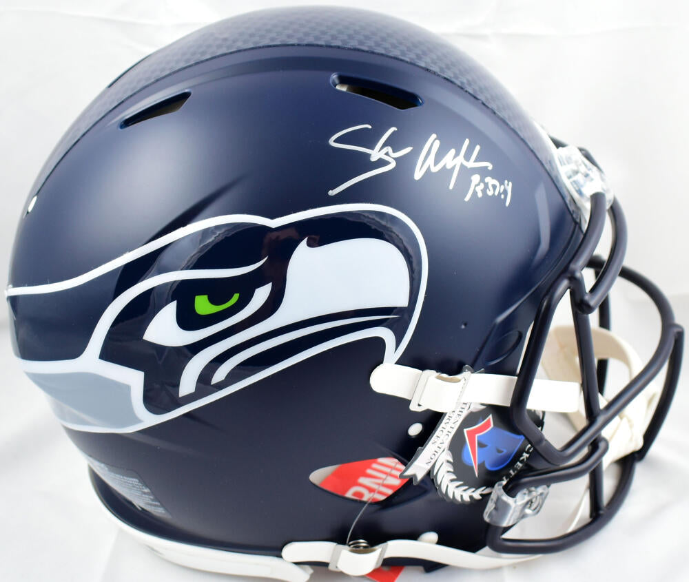 Shaun Alexander Seattle Seahawks Autographed Riddell Lunar