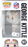 George Kittle Autographed San Francisco 49ers Funko Pop Figurine #167- Beckett W Hologram *White Image 3