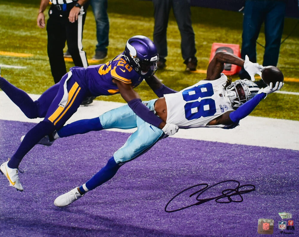 CeeDee Lamb Signed Dallas Cowboys F/S Salute to Service Speed