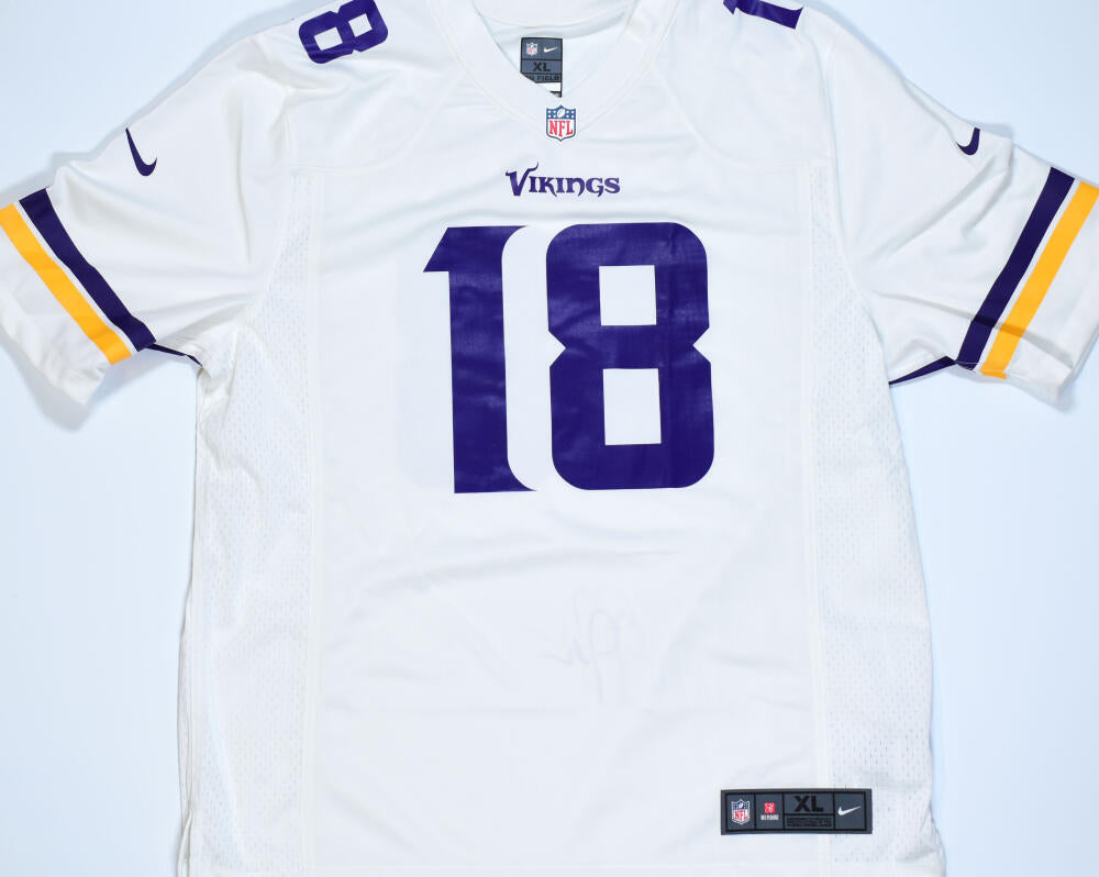 Justin Jefferson Signed Vikings White Nike Game Jersey- Beckett W Holo –  The Jersey Source