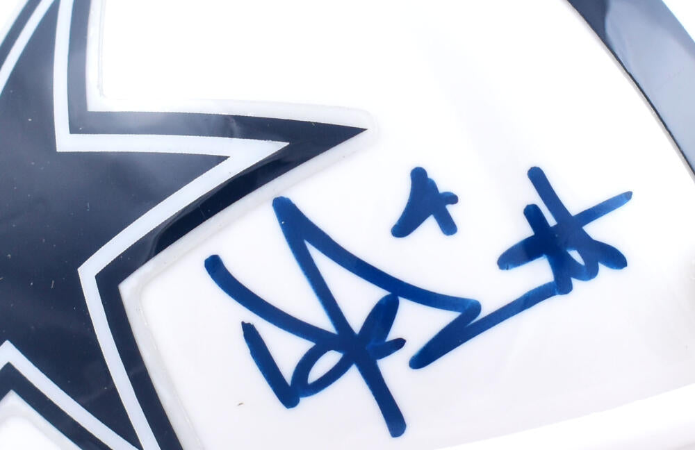 Dak Prescott Signed Cowboys Speed Mini Helmet JSA and Beckett