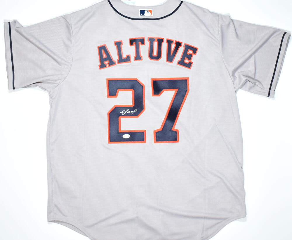 Jose Altuve Autographed Houston Astros Gray Nike Jersey - JSA W