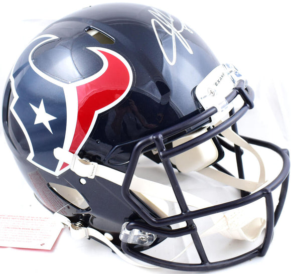 Andre Johnson Autographed Houston Texans F/S Speed Authentic Helmet- Beckett W Hologram *Silver Image 1