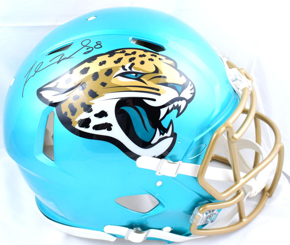 Calvin Ridley Autographed Jacksonville Jaguars F/S Flash Speed  Helmet-Beckett W Hologram *Gold