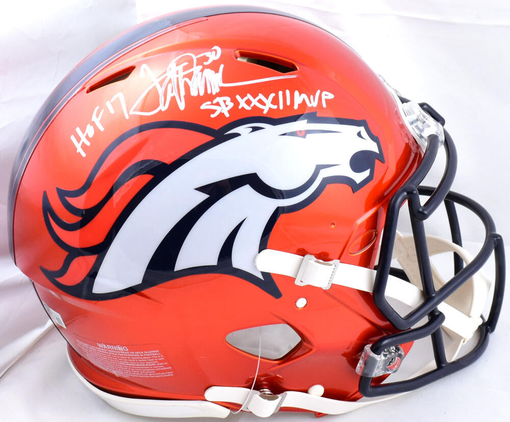 : Terrell Davis Autographed/Signed Denver Speed Full