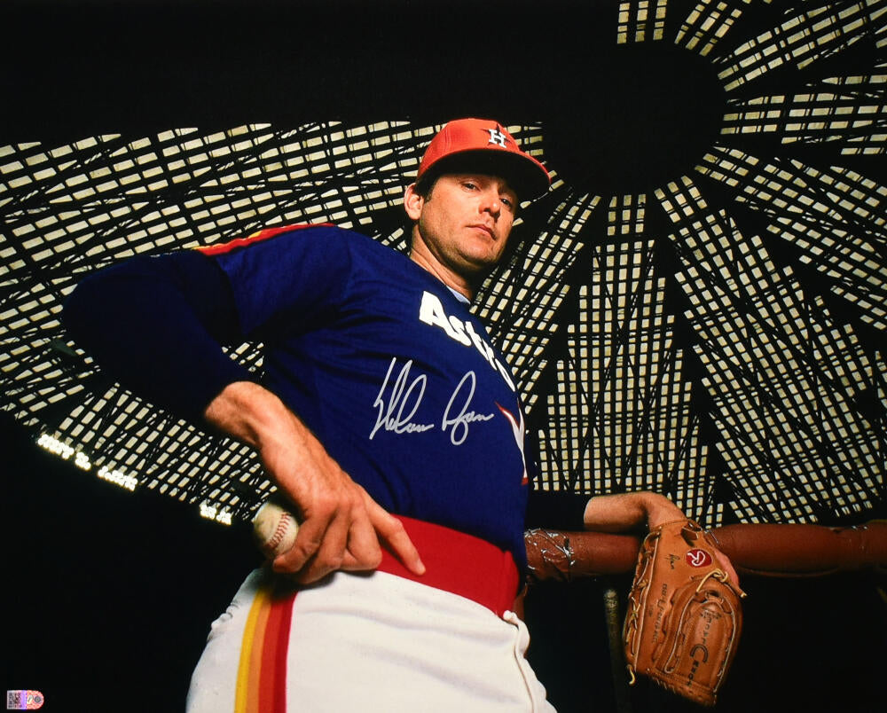 Nolan Ryan Autographed Astros 16X20 HM Pitching Vertical Rainbow Jerse –  Super Sports Center