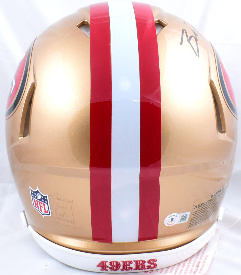 BROCK PURDY SIGNED 2022 NFL DRAFT MINI HELMET SAN FRANCISCO 49ERS BECKETT  BAS