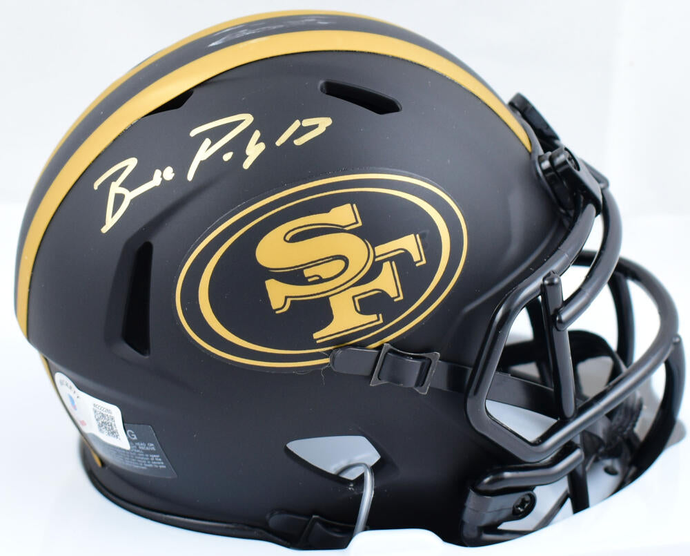 Brock Purdy Autographed Signed 49Ers F/S Camo Speed Authentic Helmet-  Beckett W Holo