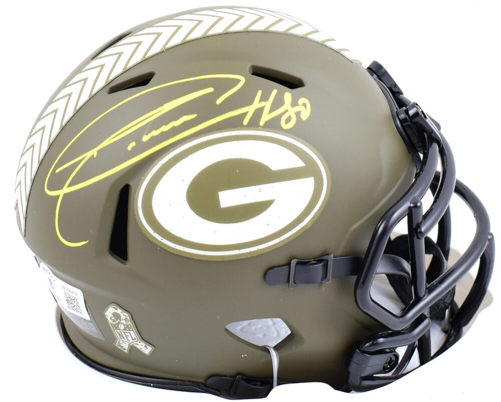 Donald Driver Autographed Green Bay Packers Salute to Service Speed Mi –  The Jersey Source